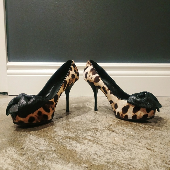 ⚠️PRICE DROP! Giuseppe Zanotti Pony Hide Peeptoe - Picture 2 of 4